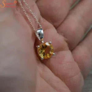 natural citrine pendant