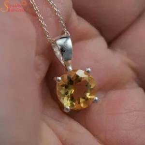 natural citrine pendant