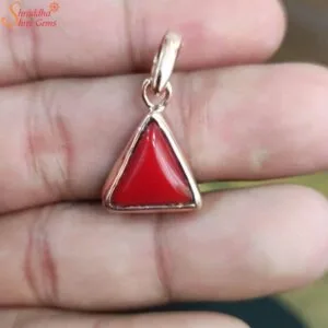 natural coral pendant