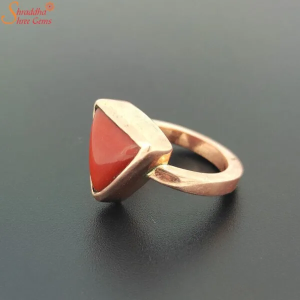 natural coral ring