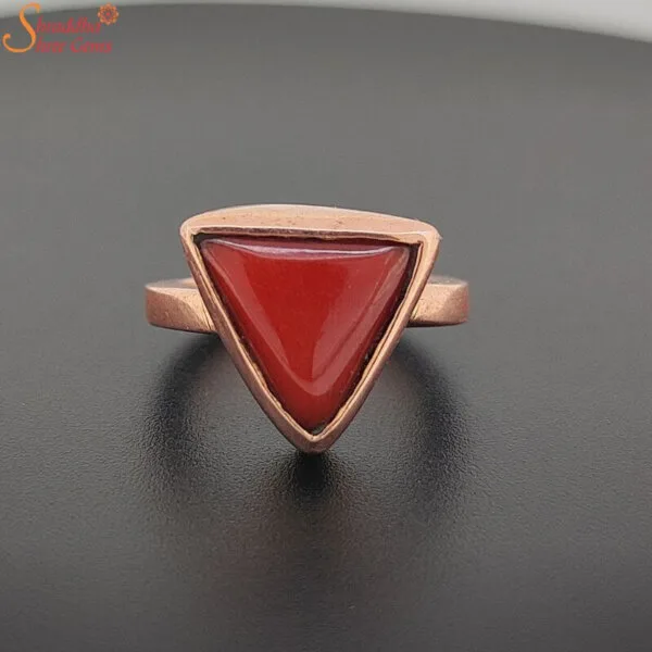 natural coral ring