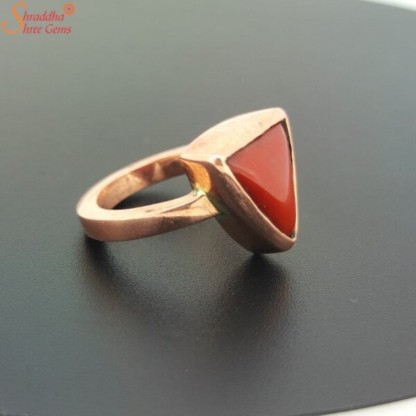 Natural Red Coral From Italy in a Planetary Bhasma Ring | Men diamond ring, Red  coral jewellery, Gold ring designs