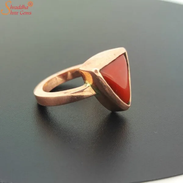 natural coral ring