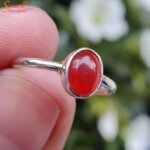 natural red onyx ring