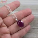 natural ruby pendant