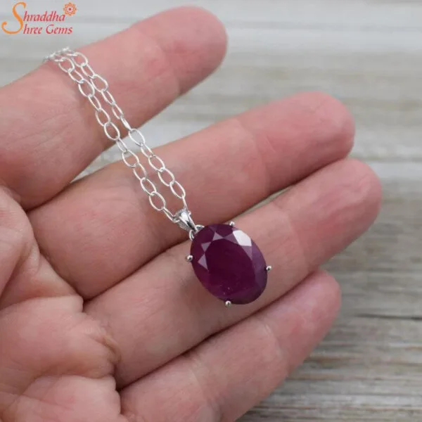 natural ruby pendant