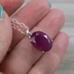 natural ruby pendant