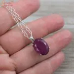 natural ruby pendant