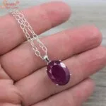 natural ruby pendant
