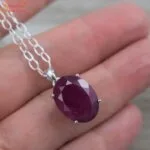natural ruby pendant