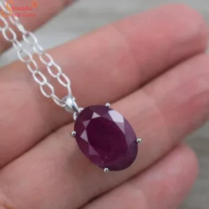 natural ruby pendant