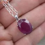 natural ruby pendant