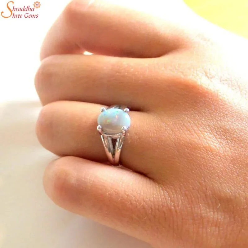 opal gemstone ring