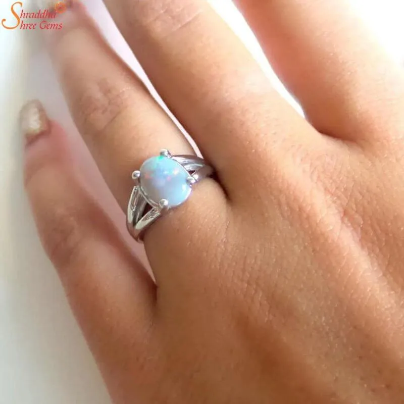 opal gemstone ring