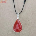 pear shape red onyx pendant