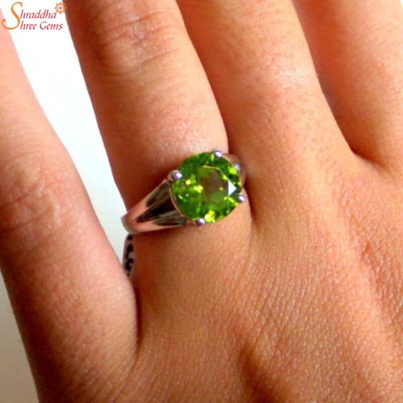 2022 New Natural Peridot Ring for Women Fine Jewelry Real 925 Sterling  Silver Natural Gem Muscular Style Exquisite Gift