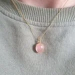 rose quartz pendant
