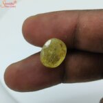 9 carat yellow sapphire gemstone
