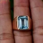 aquamarine men ring