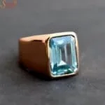 aquamarine men ring