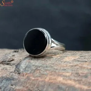 black onyx gemstone ring
