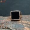 black onyx gemstone ring