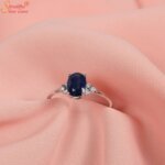blue sapphire engagement ring