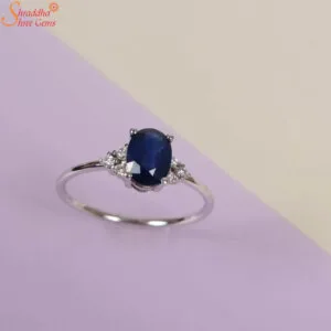 blue sapphire engagement ring