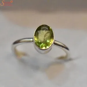 certified peridot ring