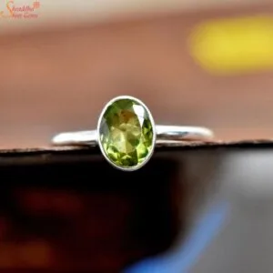 certified peridot ring