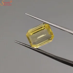 certified yellow sapphire gemstone