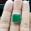 dark green emerald ring