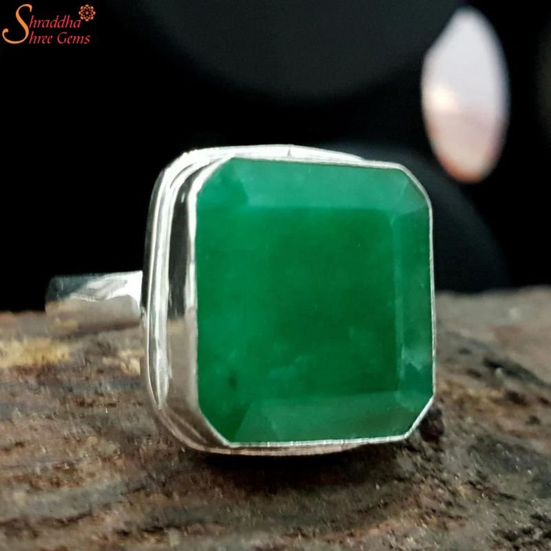 Stunning Emerald Unisex Ring Swat Zummurud Dark Green Stone Size 5-15 Cool  Rings | eBay