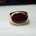 dark red ruby ring