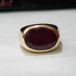 dark red ruby ring