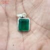 emerald gemstone pendant