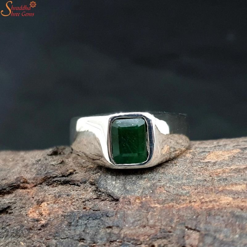 Emerald Stacking Gemstone | Emerald Stackable Gemstone – Black Star Opal