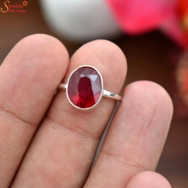 handmade ruby ring
