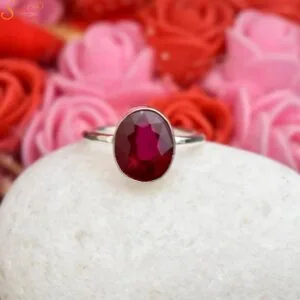 handmade ruby ring