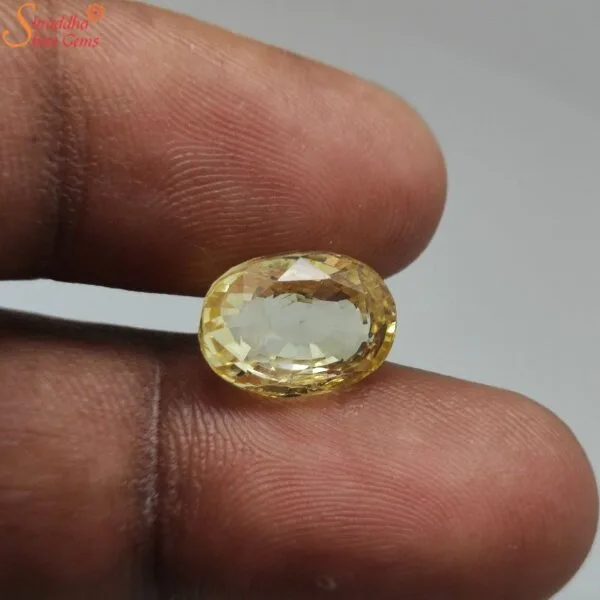 loose ceylon pukhraj gemstone