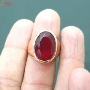 men red garnet ring