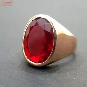 men red garnet ring