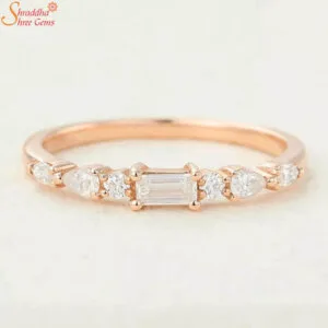 moissanite diamond band