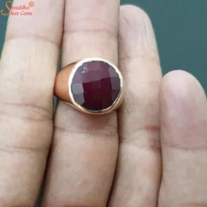 natural ruby ring