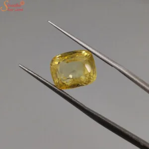 natural yellow sapphire gemstone