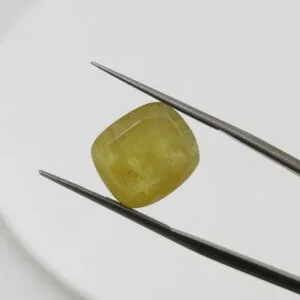 natural yellow sapphire stone