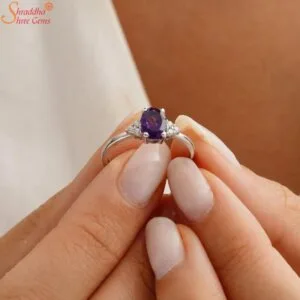 oval amethyst ring