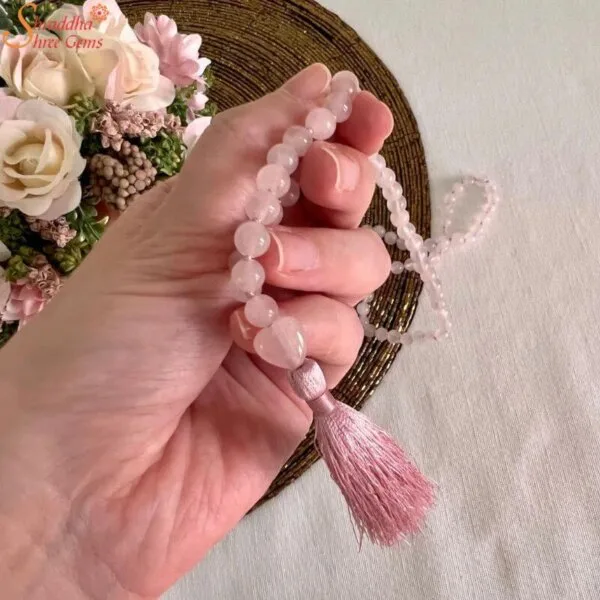 rose quartz mala