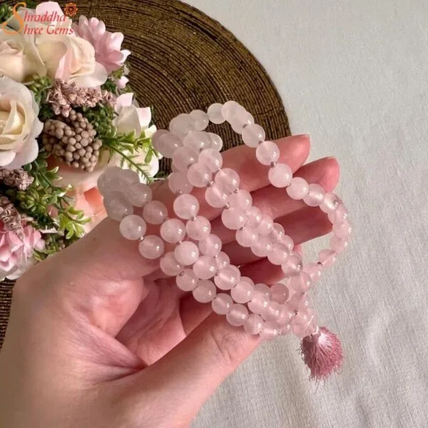 rose quartz mala