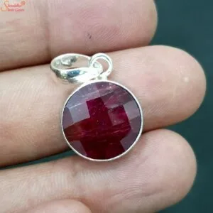 ruby gemstone pendant